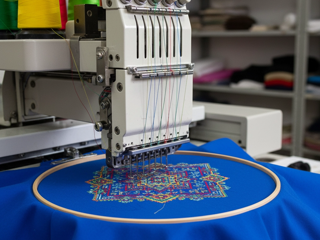 Strojové vyšívání na textil